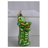 Christopher Radko Alligator Christmas Ornament Glass Collectible