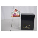 Christopher Radko Glass Cake Slice Ornament with Box