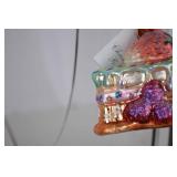 Christopher Radko Glass Cake Slice Ornament with Box
