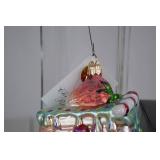 Christopher Radko Glass Cake Slice Ornament with Box