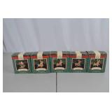Hallmark Keepsake Santa and His Reindeer Ornament Set (5 Boxes)