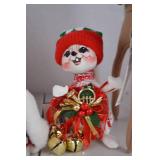 Annalee Holiday Mice, Snowmen, and Reindeer Figure Lot