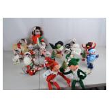Annalee Dolls Christmas Figurines and Holiday Ornaments Assortment