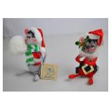 Annalee Dolls Christmas Figurines and Holiday Ornaments Assortment