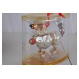 Glass Poodle Christmas Ornament in Original Box