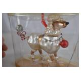 Glass Poodle Christmas Ornament in Original Box