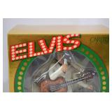 Elvis Musical Ornament Lot - Carlton Cards Limited Edition "Blue Christmas" & Hallmark Keepsake