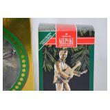 Elvis Musical Ornament Lot - Carlton Cards Limited Edition "Blue Christmas" & Hallmark Keepsake