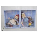 Raggedy Ann and Andy Christmas Ornament Lot in Boxes