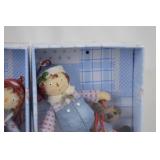 Raggedy Ann and Andy Christmas Ornament Lot in Boxes