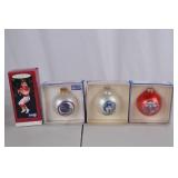 Sports Ornaments: Joe Montana, Chicago Bears, Timberwolves, MN Twins