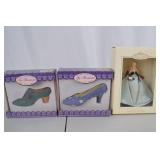 Hallmark Barbie Keepsake Ornament, Mercury Glass Santa & Collectible Shoe Ornaments