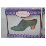 Hallmark Barbie Keepsake Ornament, Mercury Glass Santa & Collectible Shoe Ornaments