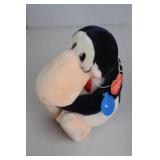 Vintage Holiday Plush Lot - Santabear Penguin, 1985 Dakin Penguin, Bunny Stocking