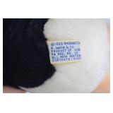 Vintage Holiday Plush Lot - Santabear Penguin, 1985 Dakin Penguin, Bunny Stocking