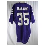 Minnesota Vikings Game-Worn Sand-Knit Jersey #35 Haleks