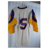 Vintage Uptown Bar MPLS Sand-Knit Jersey No. 5 - Purple and Gold