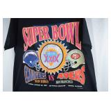 Vintage Super Bowl XXIX Chargers vs 49ers Anvil T-Shirt Large