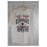 Dallas Cowboys Super Bowl XXVII Champions T-shirt XL 1993 All Sport