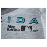 1997 World Series Cleveland Indians vs Florida Marlins Pro Player T-Shirt M