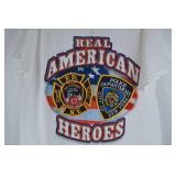 Delta Real American Heroes FDNY NYPD T-Shirt Adult Large NWT