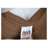 Brooks & Dunn Graphic T-Shirt Brown Anvil Size Large