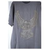 Harley-Davidson Graphic Tee Large - Stockholm Sweden Eagle Logo