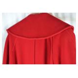 Harve Benard Red Wool Double-Breasted Coat Size 8