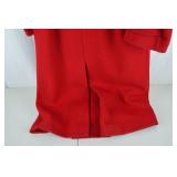 Harve Benard Red Wool Double-Breasted Coat Size 8