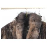 Brown Real Fur Coat Medium Monogrammed NJD