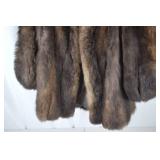 Brown Real Fur Coat Medium Monogrammed NJD