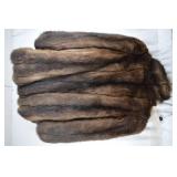 Brown Real Fur Coat Medium Monogrammed NJD