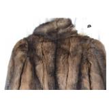 Brown Real Fur Coat Medium Monogrammed NJD