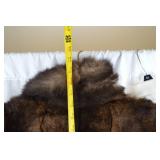 Brown Real Fur Coat Medium Monogrammed NJD