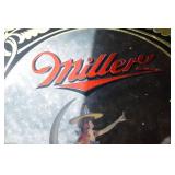 1979 Miller High Life Beer Mirror Sign - 16 Inch Framed Collectible