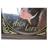 1979 Miller High Life Beer Mirror Sign - 16 Inch Framed Collectible