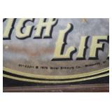 1979 Miller High Life Beer Mirror Sign - 16 Inch Framed Collectible