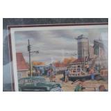 Country Auction by Ken Zylla Framed Signed Limited Edition Print 36x28