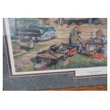 Country Auction by Ken Zylla Framed Signed Limited Edition Print 36x28