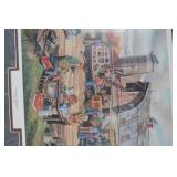 Country Auction by Ken Zylla Framed Signed Limited Edition Print 36x28