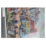 Country Auction by Ken Zylla Framed Signed Limited Edition Print 36x28