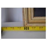 Framed Needlepoint Cottage and Garden Scene, 23x19 Inches