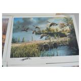 Wildlife Art Print Lot Signed by Ken Zylla and Others