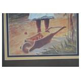 Framed Print of Girl with Apple by Jenny Nystrom, 28x22 Inch