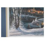 Framed Winter Scene Print 