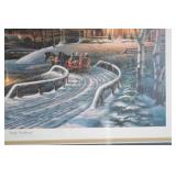 Framed Winter Scene Print 