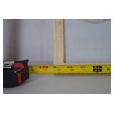 Mixed-media doll portrait artwork framed 24x18 signed