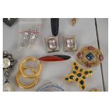 Large Assortment of Vintage and Costume Jewelry with Watches