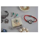 Large Assortment of Vintage and Costume Jewelry with Watches