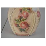 Handmade Snowman Christmas Decor with Floral Embellishments, 12 in.